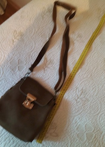 Kahverengi Deri Bohem Kadın Çanta - Görsel 4