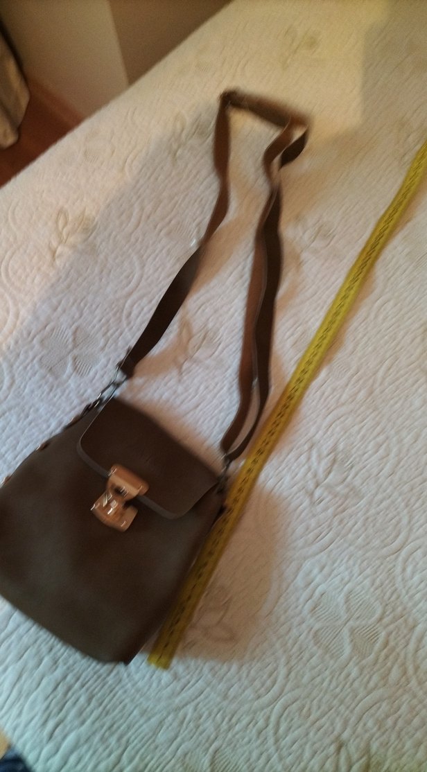 Kahverengi Deri Bohem Kadın Çanta - Görsel 4