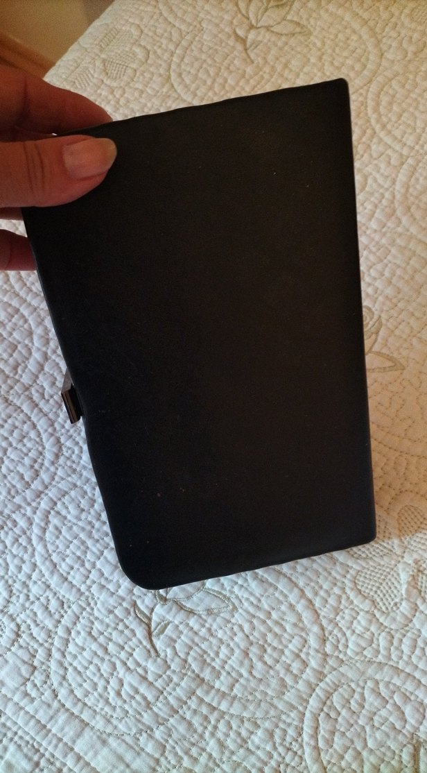 Siyah Süet Fermuarlı Kadın Portföy Çanta - Görsel 3