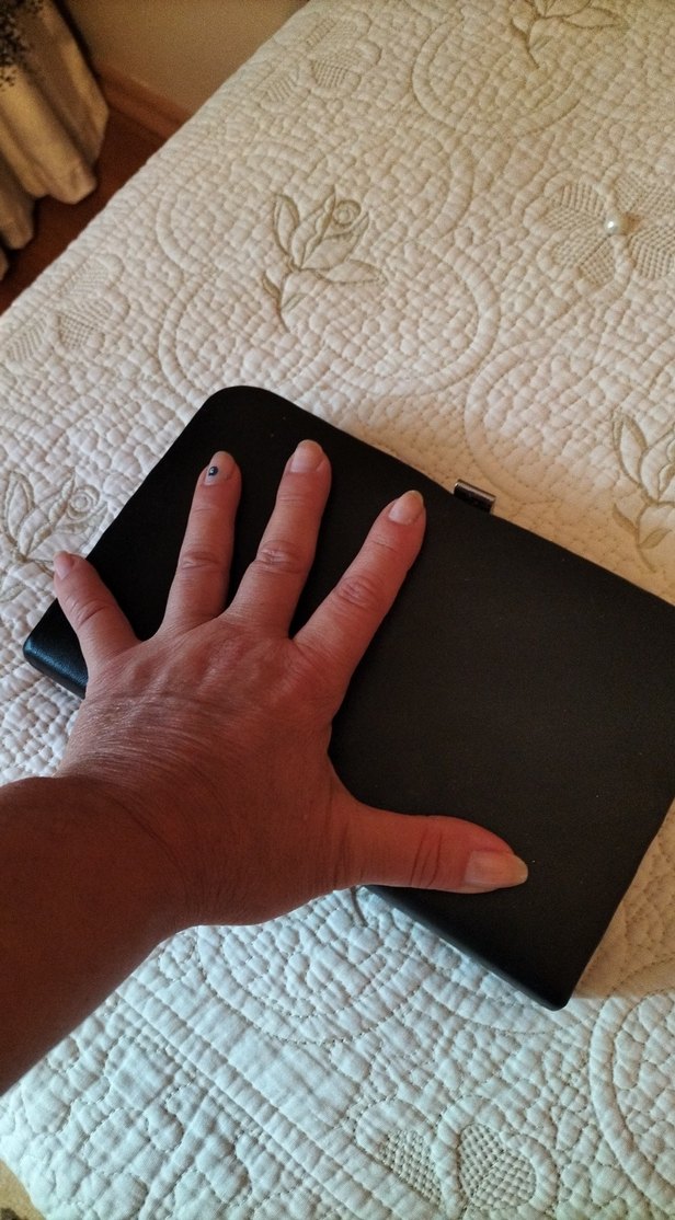 Siyah Süet Fermuarlı Kadın Portföy Çanta - Görsel 4