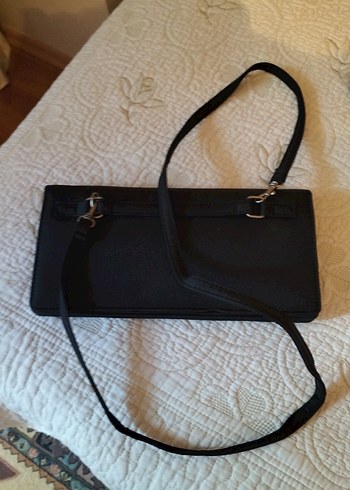 Siyah Deri Kadın Çanta - Görsel 4