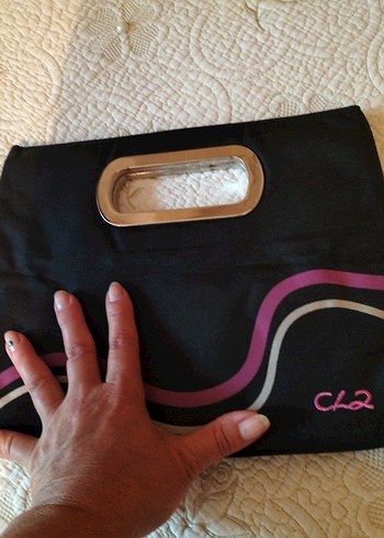 Siyah Minimalist Kadın Portföy Çanta - Görsel 4