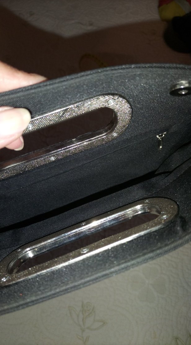 Siyah Minimalist Kadın Portföy Çanta - Görsel 5