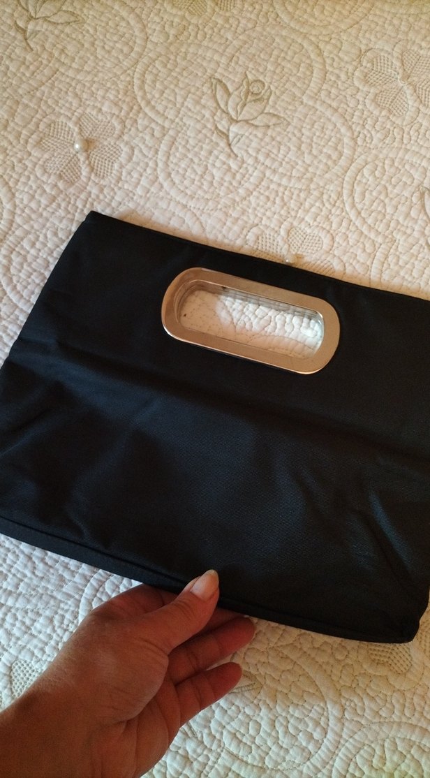 Siyah Minimalist Kadın Portföy Çanta - Görsel 2