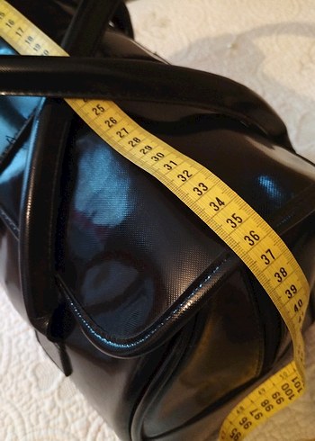 Klasik Siyah Deri Kadın Çanta - Görsel 2