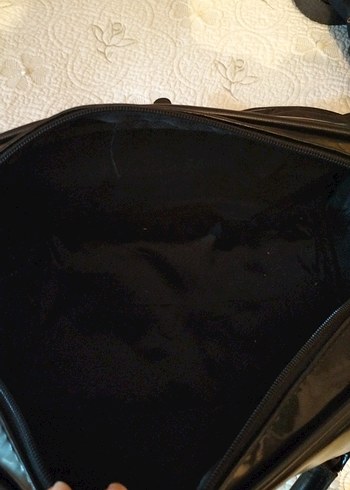 Klasik Siyah Deri Kadın Çanta - Görsel 7