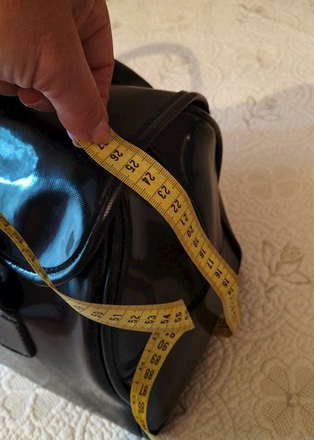 Klasik Siyah Deri Kadın Çanta - Görsel 4