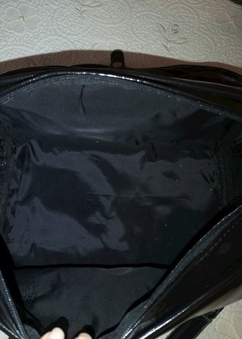 Klasik Siyah Deri Kadın Çanta - Görsel 9