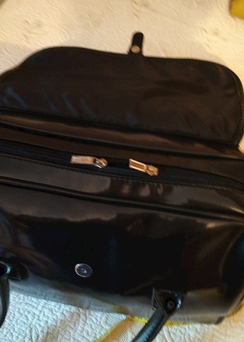 Klasik Siyah Deri Kadın Çanta - Görsel 6