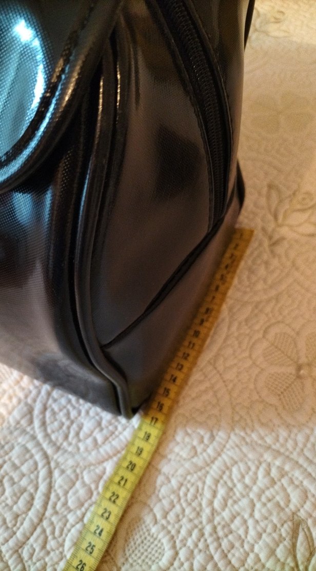 Klasik Siyah Deri Kadın Çanta - Görsel 3