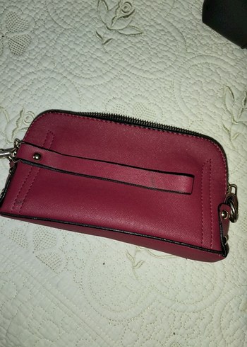 Kırmızı Deri Fermuarlı Bohem Kadın Cüzdanı - Görsel 5