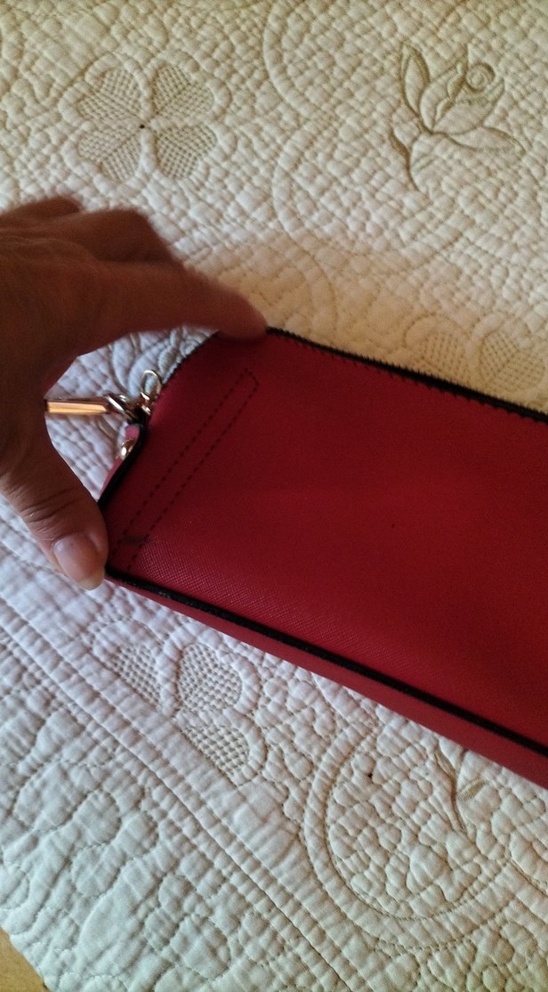 Kırmızı Deri Fermuarlı Bohem Kadın Cüzdanı - Görsel 2