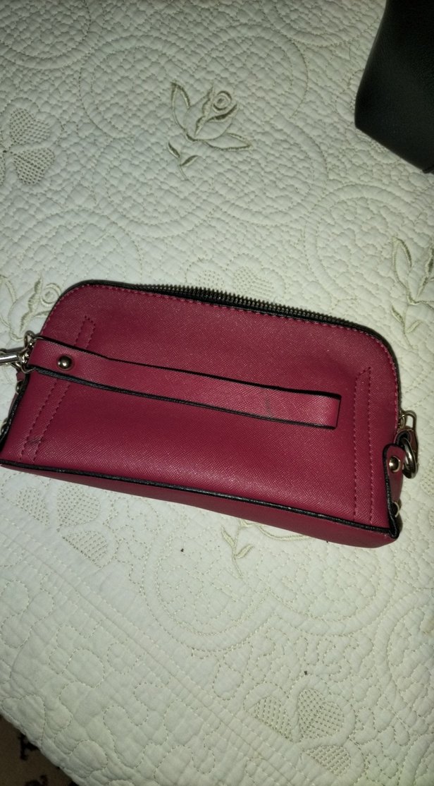 Kırmızı Deri Fermuarlı Bohem Kadın Cüzdanı - Görsel 5