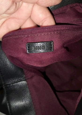 Kemerli Siyah Deri Midi kol Cantasi - Görsel 6