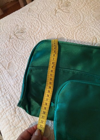 Parlak Yeşil Kadın Makyaj Çantası Seti - Görsel 6