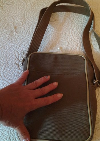 Bej Fermuarlı Erkek Omuz Çantası - Görsel 2