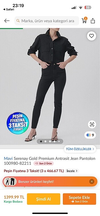 Serenay gold premium seri jean