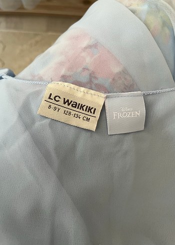 Mavi Uzun Kollu Kız Çocuk Elbise - Görsel 5