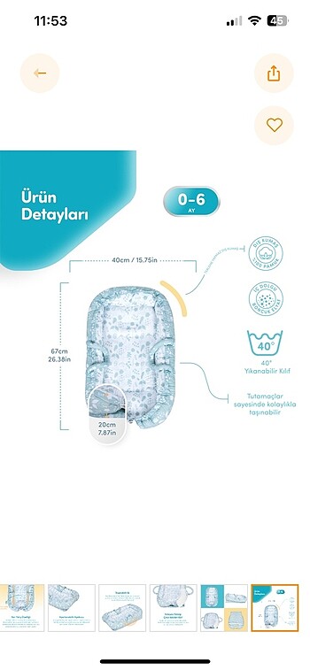 Anne Yanı Bebek Reflü Yatağı Yeşil - Görsel 5