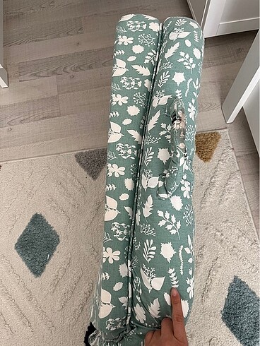 Anne Yanı Bebek Reflü Yatağı Yeşil - Görsel 2