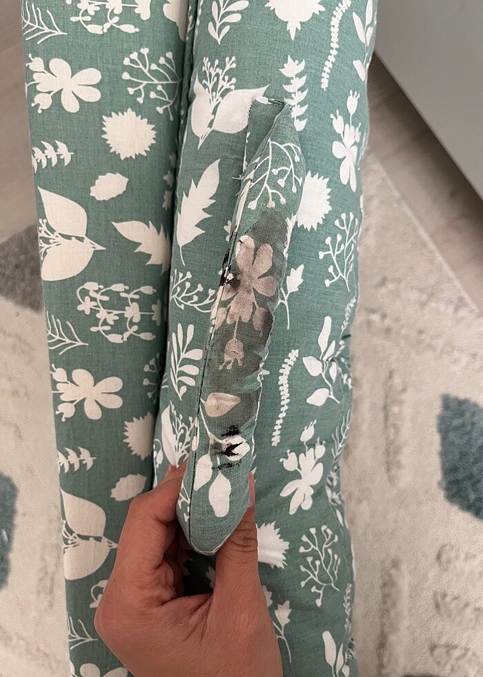 Anne Yanı Bebek Reflü Yatağı Yeşil - Görsel 3