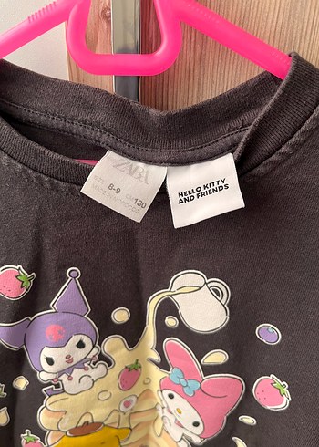 Kız Çocuk Gri Uzun Kollu Baskılı Tişört - Görsel 3