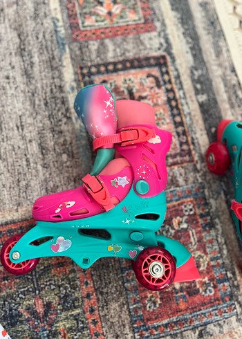 Kız Çocuk Pembe Baskılı Kaykay Pateni - Görsel 3