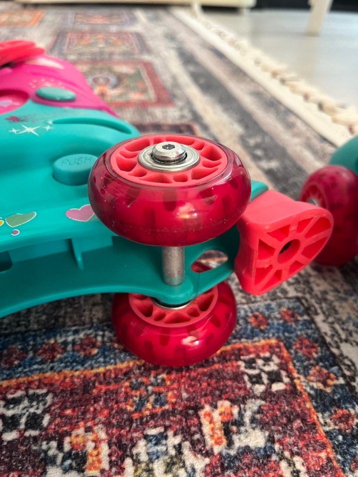 Kız Çocuk Pembe Baskılı Kaykay Pateni - Görsel 4