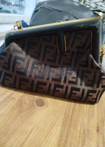 Beden kahverengi Renk Fendi kahverengi Baskılı Tokalı Kadın Çanta