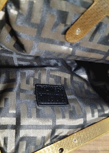Beden Fendi kahverengi Baskılı Tokalı Kadın Çanta