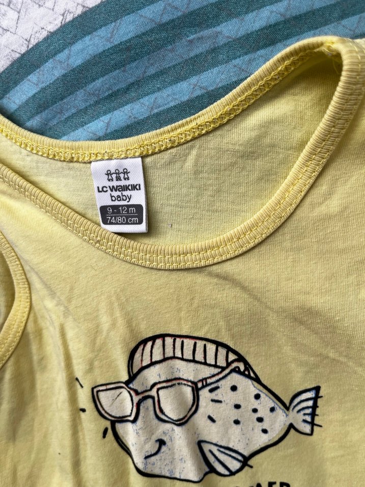 Sarı Bebek Kız Yazlık Tulum Seti - Görsel 2