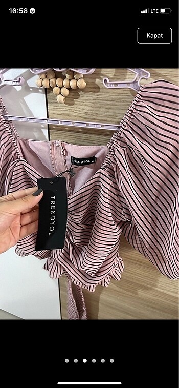 m Beden Trendyolmilla crop bluz
