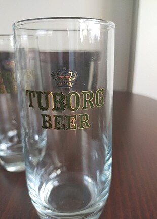 6 adet Tuborg bira bardağı