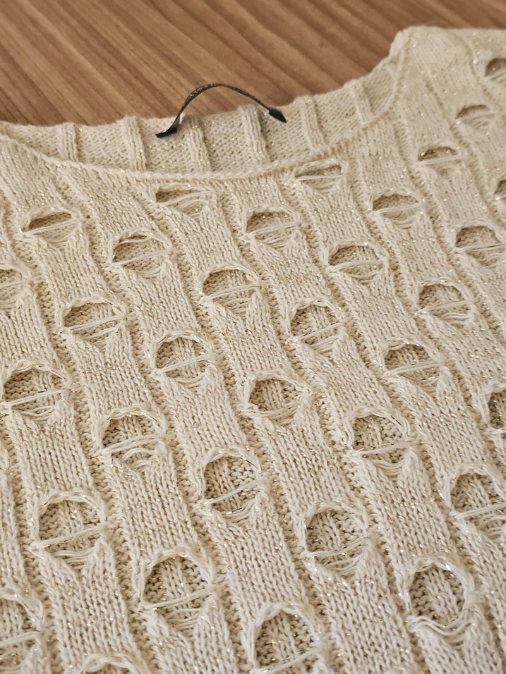 Bohem Etnik Örgü Uzun Kollu Kadın Kazak - Görsel 2