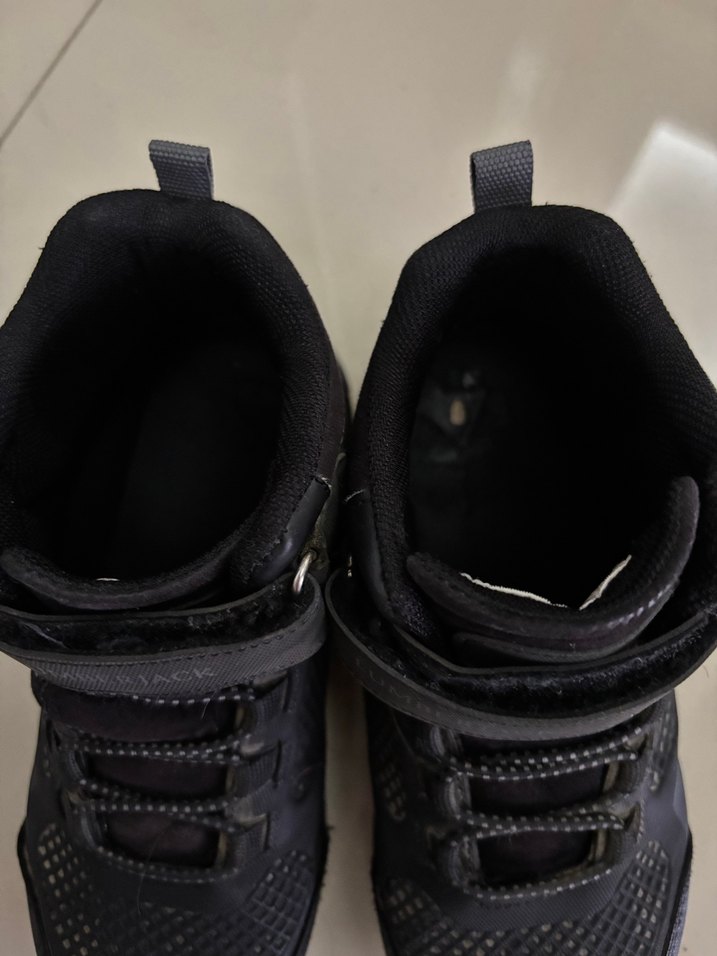 Siyah Erkek Çocuk Kauçuk Botlar Velcro - Görsel 3