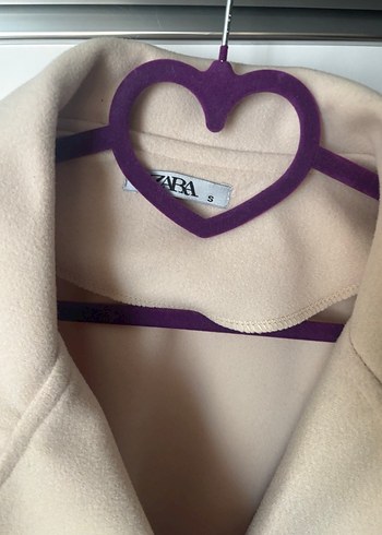 Bej Midi Kadın Kaban Çift Düğmeli - Görsel 2