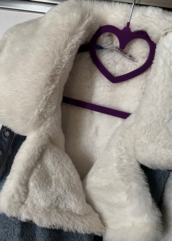 Kadın Kot Kürklü Kolsuz Kısa Mont - Görsel 6