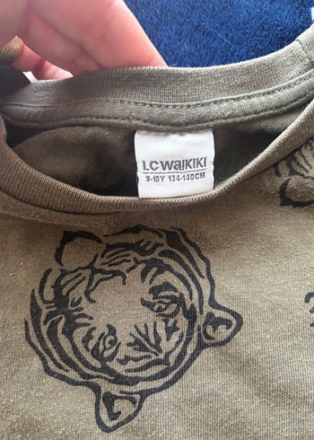 Haki Erkek Çocuk Uzun Kollu Baskılı Tişört - Görsel 2