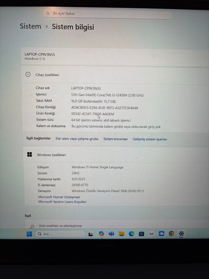 Huawei Dizüstü Bilgisayar - Görsel 4