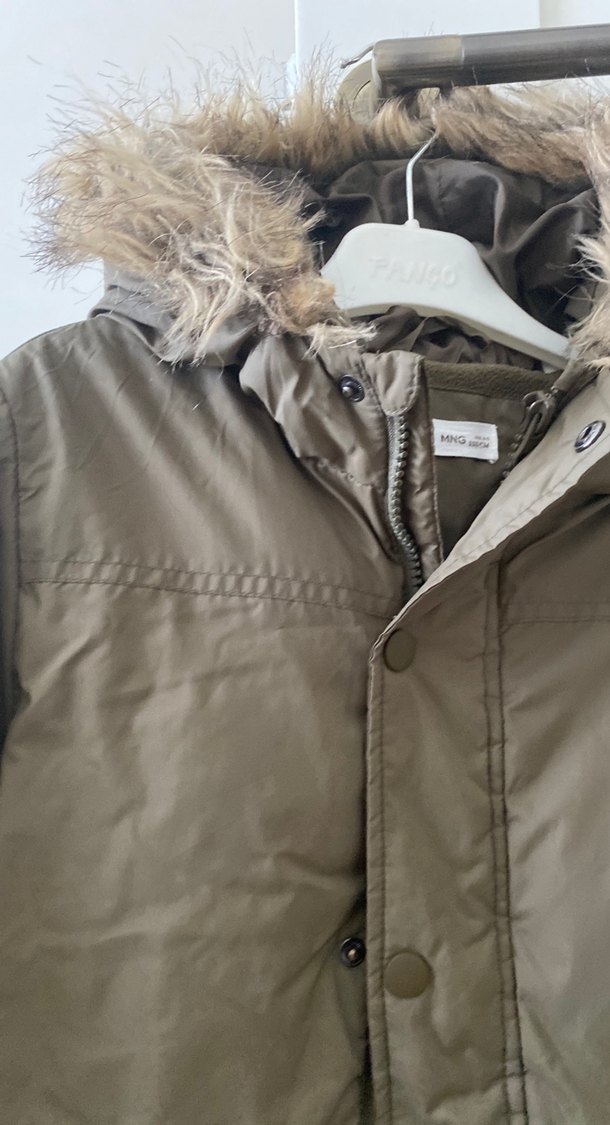 Mango Kahverengi Kürklü Erkek Çocuk Montu - Görsel 2