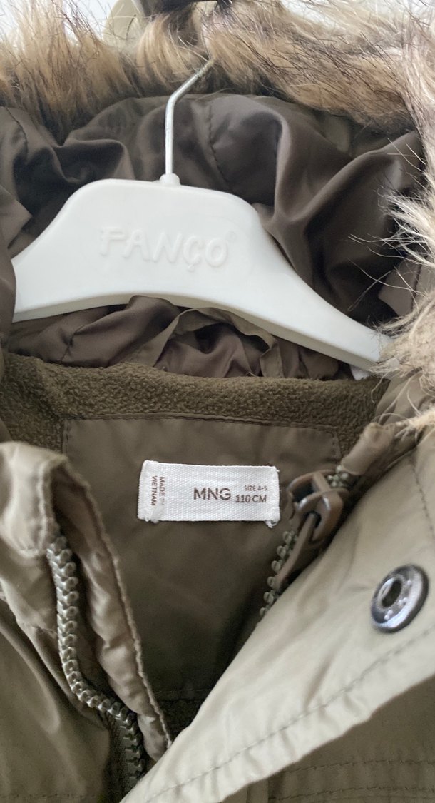 Mango Kahverengi Kürklü Erkek Çocuk Montu - Görsel 3