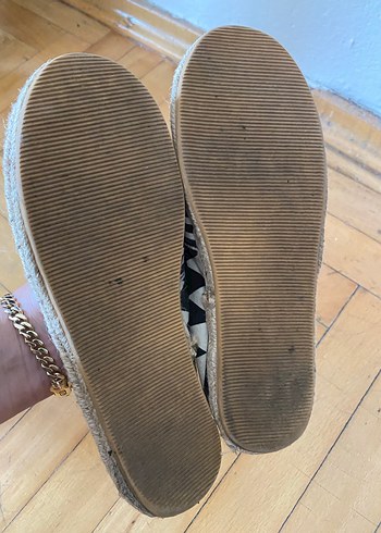 Bohem Siyah Desenli Espadril - Görsel 3