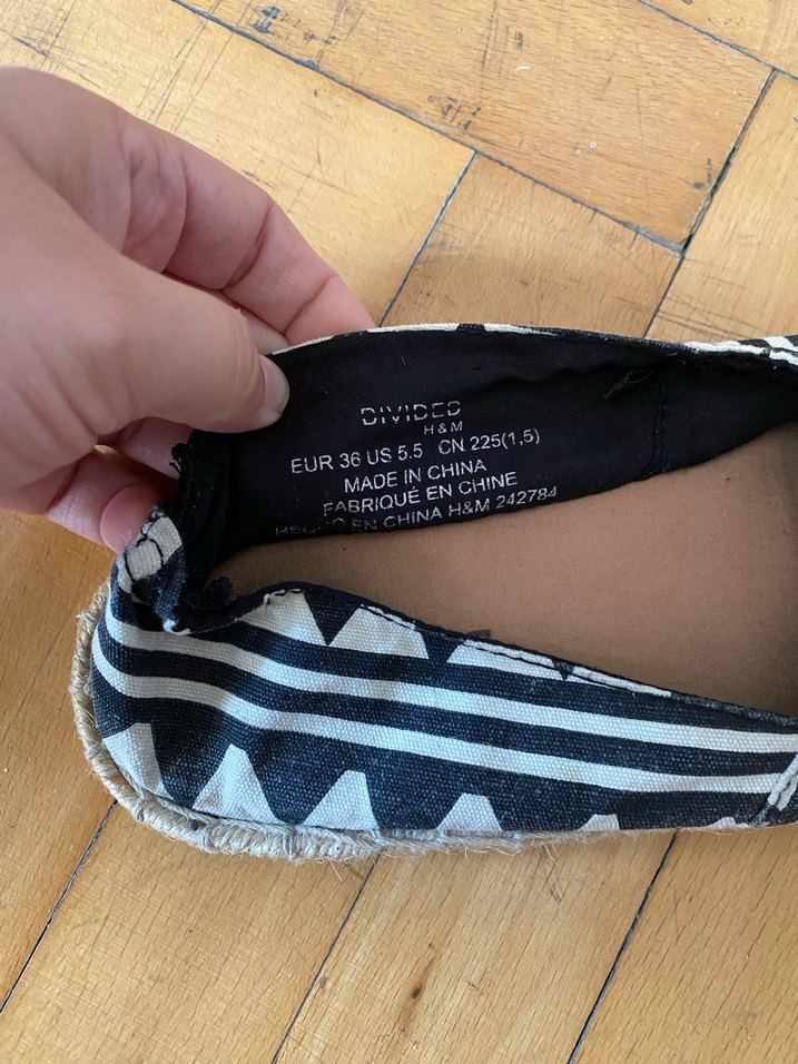 Bohem Siyah Desenli Espadril - Görsel 2