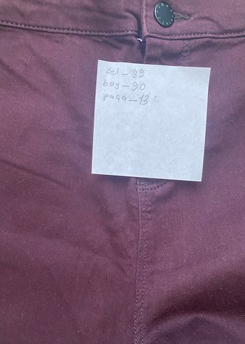 Topshop Bordo Pantolon