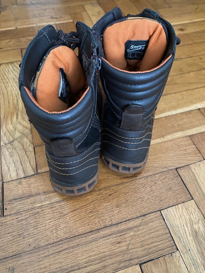 Kahverengi Erkek Çocuk Biker Bot - Görsel 2