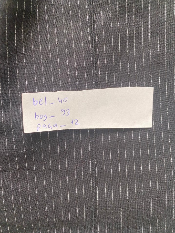 Çizgili Kadın Kumaş Pantolon tayt - Görsel 5