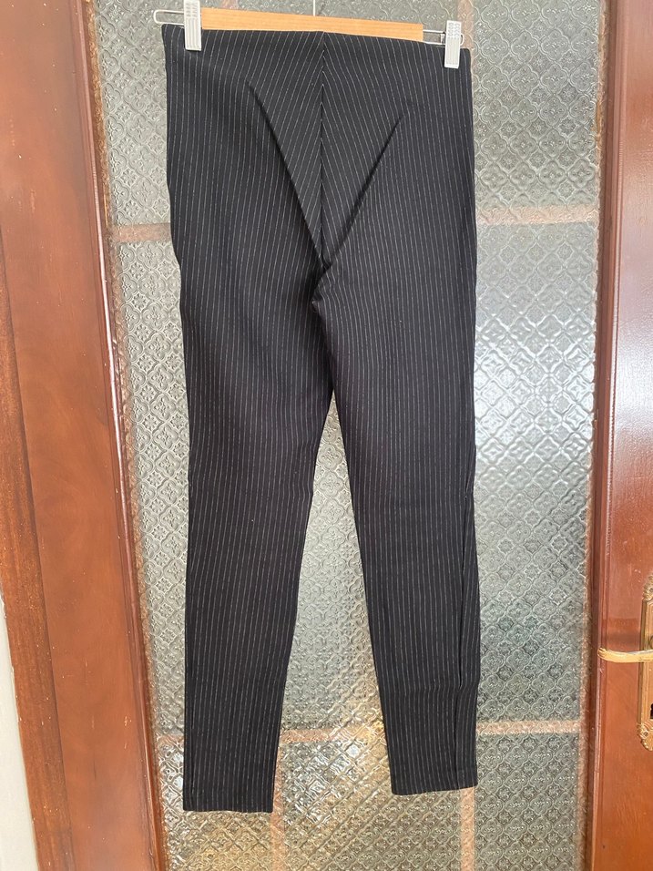 Çizgili Kadın Kumaş Pantolon tayt - Görsel 4