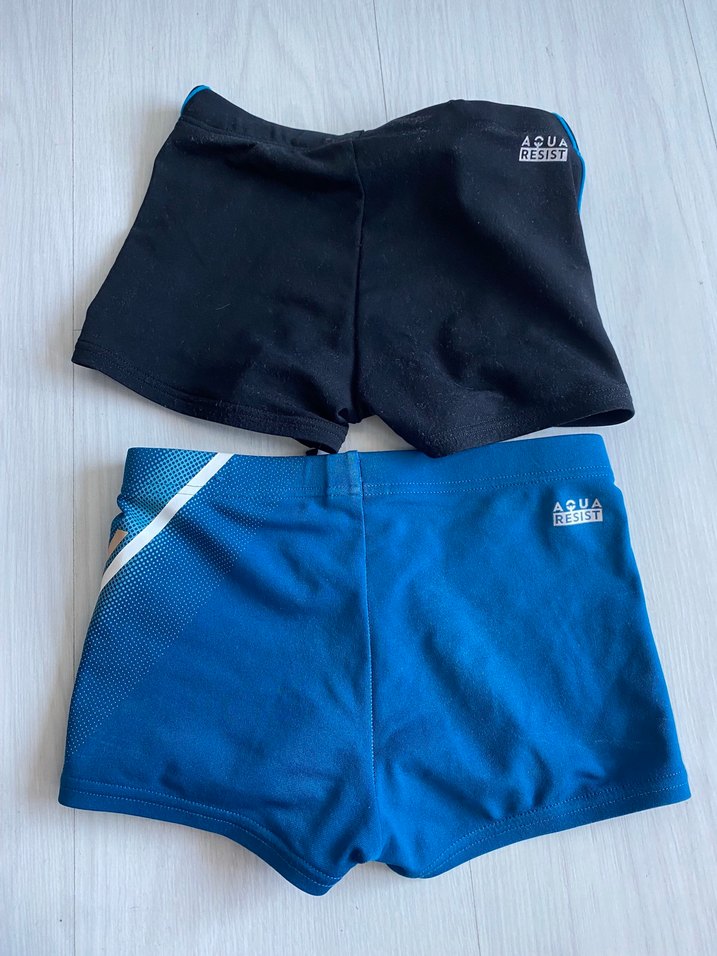 Erkek Çocuk siyah ve Mavi Mayo Şortlar - Görsel 3