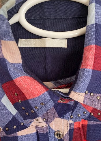 Renkli Kareli Uzun Kollu Kadın Gömlek - Görsel 3