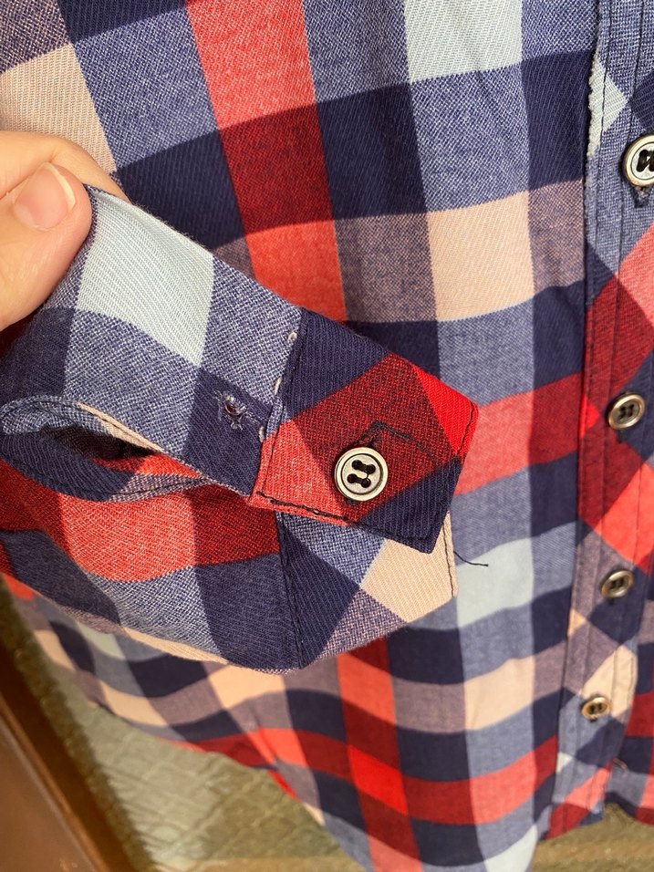 Renkli Kareli Uzun Kollu Kadın Gömlek - Görsel 4